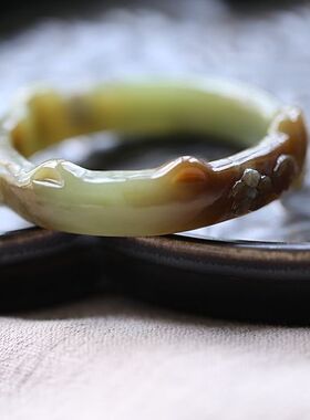 团儿天然和田玉新疆手镯