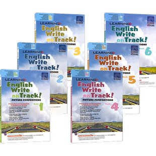 SAP 新加坡小学英语看图写作 Learning English Write on Track Picture Compositions 1-6年级练习册 英语作文训练 英文原版教辅