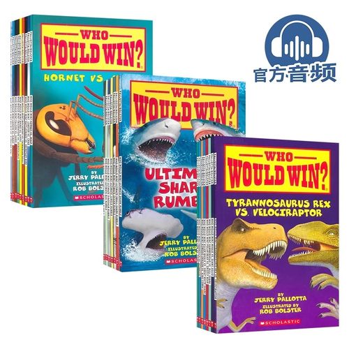 Scholastic Who Would Win 学乐猜猜谁会赢系列 动物大比拼大混战 儿童趣味图解百科 STEM科普 Buddy+ 送音频 英文原版进口图书