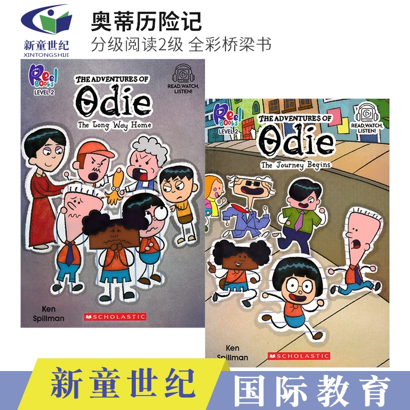 The Adventures of Odie The Journey Begins The Long Way Home 奥蒂历险记 英语分级阅读2级 全彩桥梁书 小学 英文原版进口图书