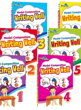 Dolphin Model Composition Writing Well 1-6 新加坡英语 模范写作范文集 1-6年级 小学课外教辅 英文原版进口图书
