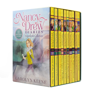 Nancy Drew Diaries Supersleuth 南希德鲁日记10册盒装 神探南希原著 英文原版进口图书儿童英语文学经典侦探小说解谜探案章节书