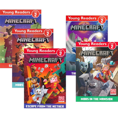 Minecraft Young Readers Level 2 Survival Mode Mobs in the Overworld 我的世界分级读物2级 Minecraft官方出品 英文原版 5岁+