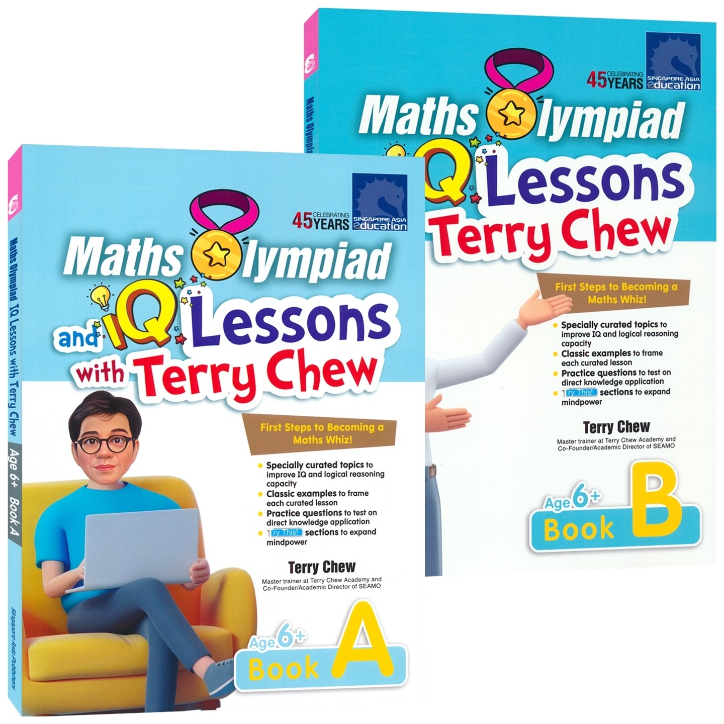 新加坡数学 SAP Maths Olympiad And IQ Lessons 奥数IQ训练 6岁+ 小学低年级竞赛练习册 儿童思维提升 教辅 英文原版进口图书