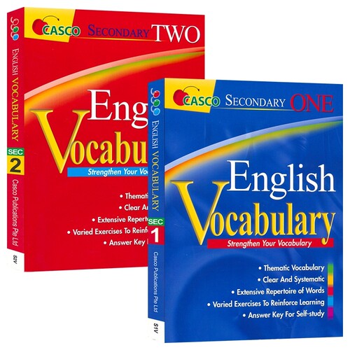 Casco English Vocabulary Strengthen Your Vocabulary Secondary 1-2 新加坡英语 初中词汇强化练习 英文原版进口图书