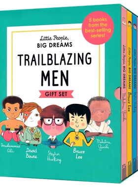 Little People, Big Dreams - Trailblazing Men Gift Set 小人物大梦想5册盒装 儿童英语启蒙励志读物名人传记 英文原版进口绘本