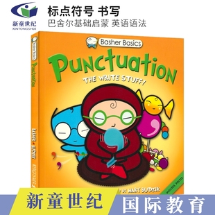 英文启蒙 进口 The 巴舍尔基础启蒙 英语语法标点符号 Stuff Punctuation Write 英文原版 Basher 书写 Basics