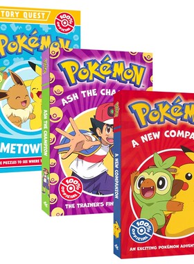 Pokémon A New Companion Ash the Champion Hometown Hero 精灵宝可梦 章节小说 冒险故事 英语课外读物 英文原版进口儿童图书
