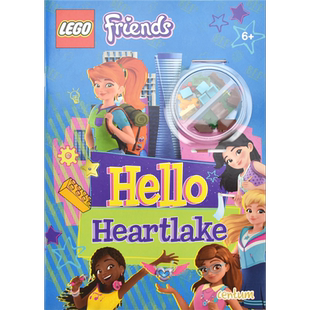 英文原版 Lego Friends - Hello Heartlake 乐高好朋友：历险旅程 乐高主题 游戏活动书 赠乐高积木 英语课外读物