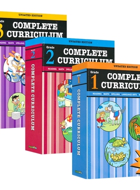 Complete Curriculum Grade 1-3 美国哈考特六合一全能练习册 数学 拼写 阅读理解 写作 语言艺术 综合测试 英文原版教辅 进口图书