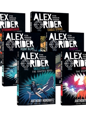 Alex Rider The Graphic Novel 少年特工亚历克斯6册 谍战漫画小说 儿童英语课外读物 英文原版进口图书