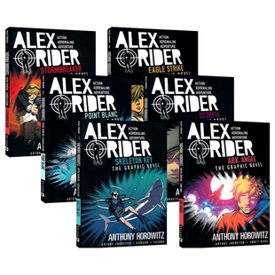 Graphic Novel 英文原版 Rider 进口图书 儿童英语课外读物 The 谍战漫画小说 Alex 少年特工亚历克斯6册
