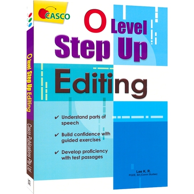 【自营】Casco O Level Step Up Editing 新加坡英语 O水准考试英语改错 英语语法训练  初中课外练习教辅 英文原版进口图书