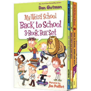 My Weird School Back To School Box Set 疯狂学校系列回到学校3册盒装 初级章节书校园题材 美国小学推荐课外读物 英文原版进口