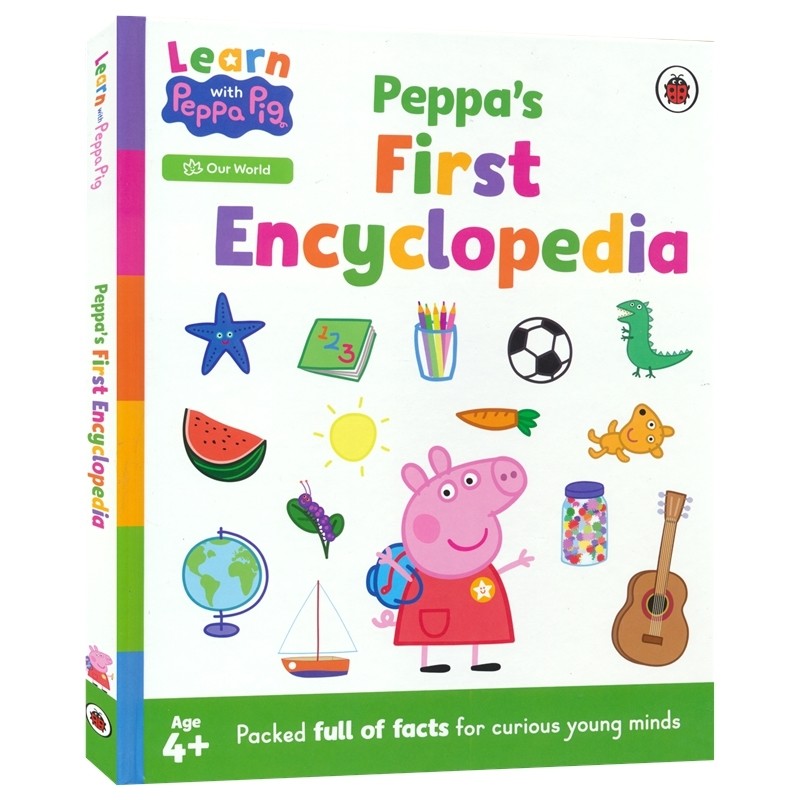 Learn With Peppa - Peppa's First Encyclopedia 佩奇的第一本百科全书 英语数学启蒙 情商管理 少儿科普读物 英文原版进口图书
