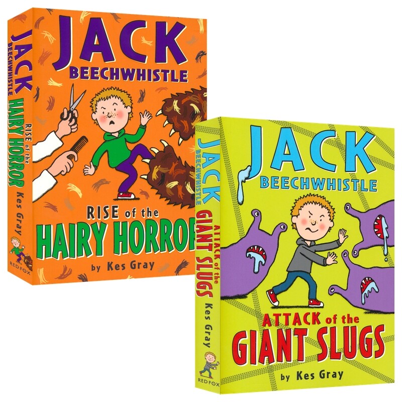 Jack Beechwhistle 杰克与巨型鼻涕虫1-2册  可疑理发师 6-10岁幽默冒险故事 鬼马精灵黛西作者 Kes Gray作品 英文原版章节小说