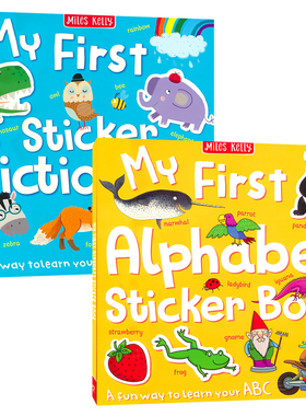 【自营】My First Alphabet Sticker Book Dictionary 我的第一本贴纸书 幼儿英语词汇练习册 字母顺序 儿童英语早教启蒙 英文原版