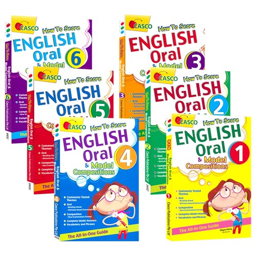 【自营】Casco How To Score English Oral & Model Compositions 新加坡英语口语和写作 PLSE 词汇范文短语 小学1-6年级 英文原版