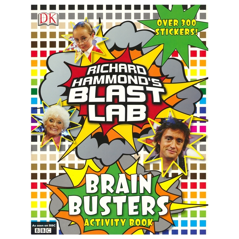 Richard Hammond's Blast Lab Brain Busters 理查德·哈蒙德的爆裂实验室 益智活动 锻炼大脑 300+贴纸 英文原版进口儿童图书