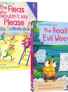 Usborne Bug Tales 虫子的故事 儿童桥梁书 The Fleas Who Wouldn't Say Please The Really Evil Weevil  行为情绪管理 英文原版