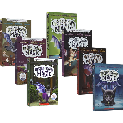 Upside-Down Magic Collection 失控的魔法1-8 幽默诙谐 地道英语 英文章节书 8-12岁 课外读物 英文原版进口儿童图书