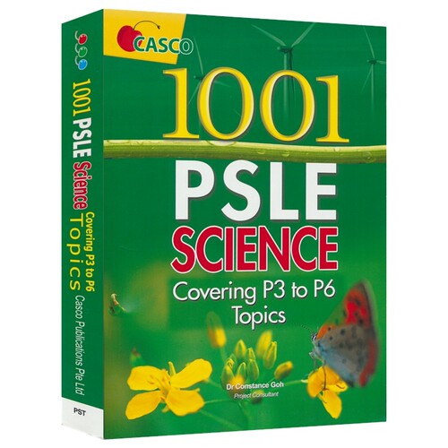 Casco PSLE 1001 Science 新加坡科学 小学 3-6年级 1001练习题集 科学考试 基础提升 PSLE考试 知识笔记 英文原版进口图书