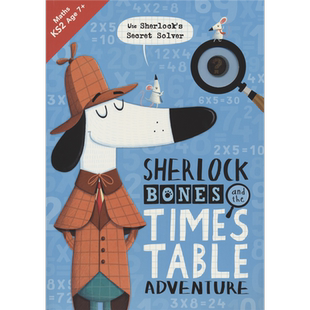 Sherlock Bones and the Times Table Adventure 夏洛克·骨尔摩斯 乘法表大冒险 解谜益智活动书 乘法练习 英文原版进口图书