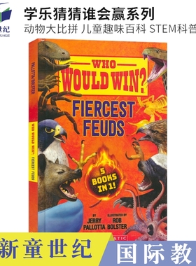 英文原版 Who Would Win Fiercest Feuds 5 Books in 1 学乐猜猜谁会赢 动物大比拼 儿童趣味百科 SETM科普 课外英语读物