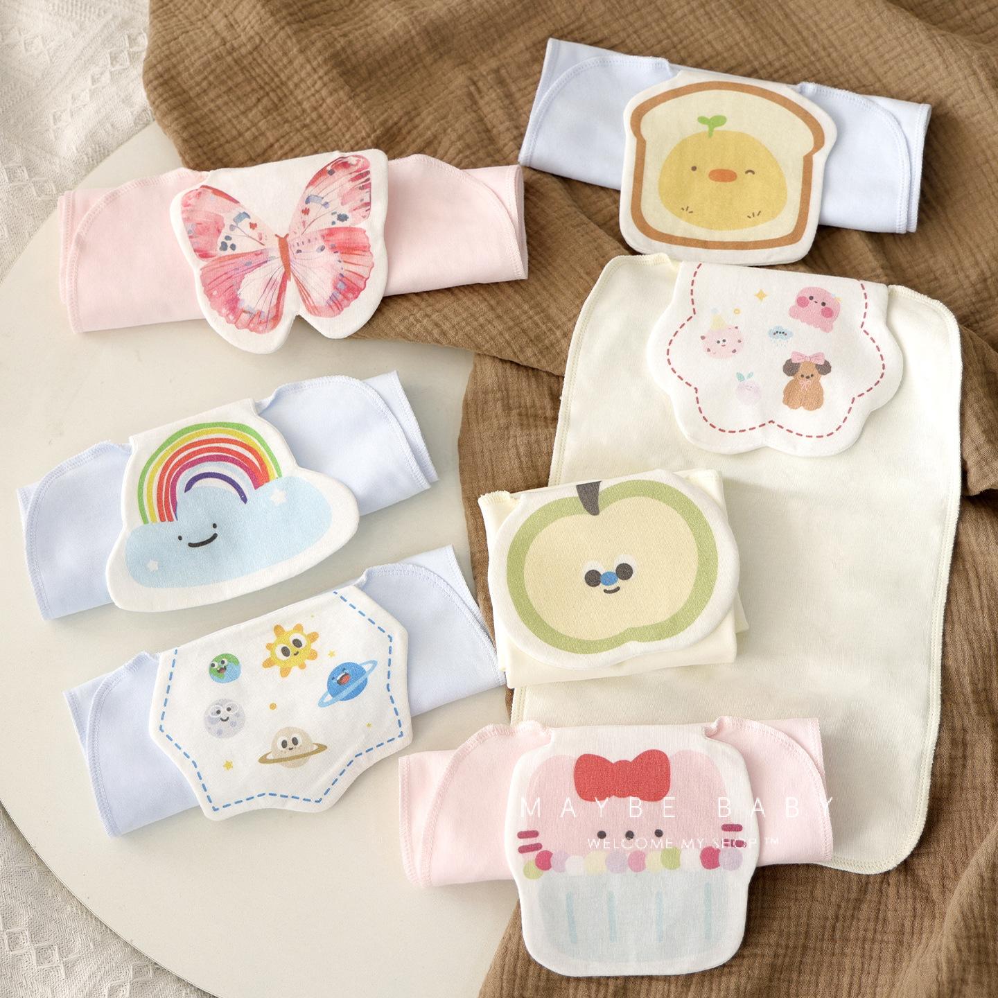 韩国ins吸汗巾婴儿全棉幼儿园大号隔汗巾垫背透气宝宝纯棉隔汗巾