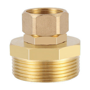 黄铜活接头4分转6分变1寸内外丝双内丝活直接头热水器水管件接头