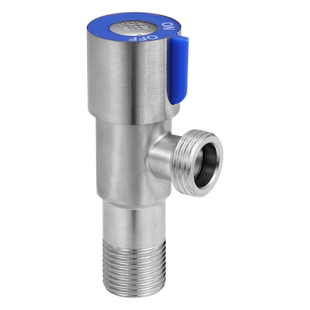 4分三角阀冷热水一进二出水阀开关304不锈钢连接软管分水阀三通