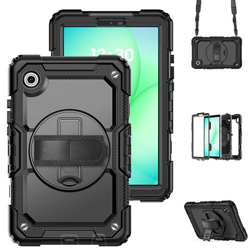 适用三星Tab A11 Plus防摔壳平板保护套11英寸SM-X230/ X235/X236肩带旋转支架保护壳皮套