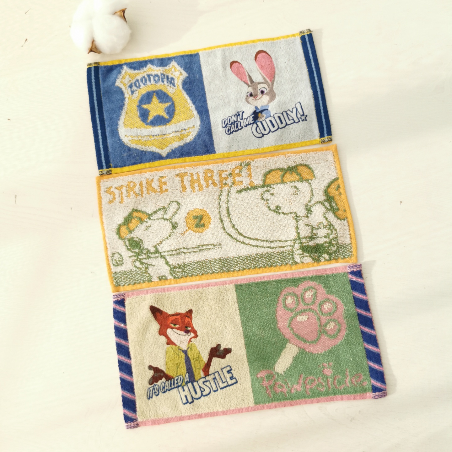 出口日本日单纯棉毛圈26*12小条巾口水巾儿童宝宝长方小毛巾全棉