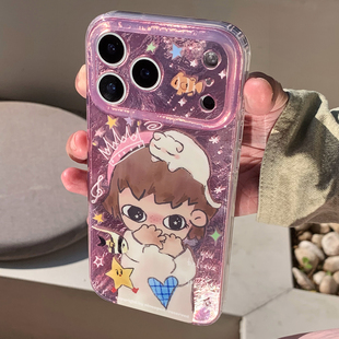 九点半双层镭射海底世界可爱许愿诺诺适用苹果17ProMax手机壳iphone17Pro 15全包双层磁吸保护套 16ProMax