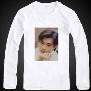 古天乐长袖T恤衫男女款头像T恤粉丝同款衣服文化衫定制文字打底衫