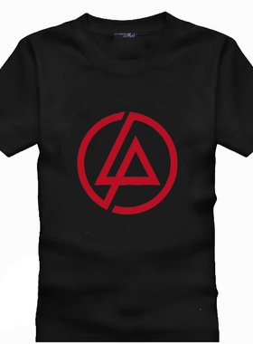 林肯公园黑色t恤男女装短袖摇滚嘻哈衣服LinkinPark新款周边同款