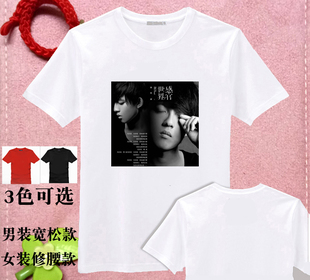 林宥嘉感官世界图案T恤白色黑色红色衫男女款DIY亲子装情侣装班服