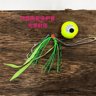 日本SURUSURU游动蛋蛋头炎月真鲷饵鱿鱼饵海钓铅鱼胡须佬40-150g