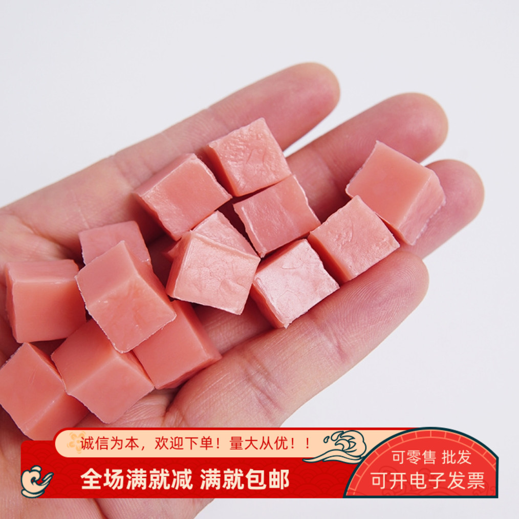 仿真食物火腿肠丁装饰品道具材料