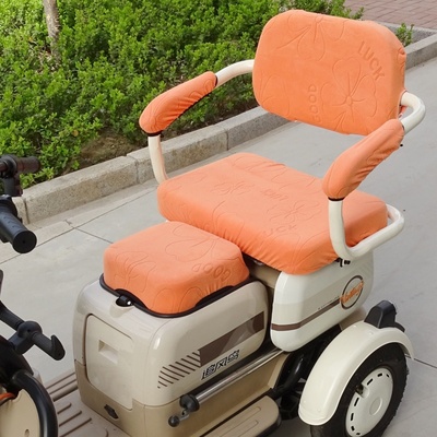 适用于雅迪爱玛大安台铃赛鸽小鸟三连坐电动三轮车通用坐垫套罩