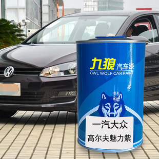 九狼汽车漆大成品众改色车喷高漆尔夫魅丽紫羚羊白玛雅红青金蓝色