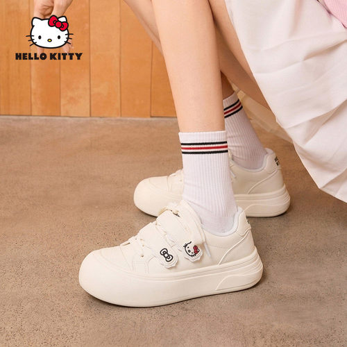 HelloKitty女鞋面包鞋简约小白鞋