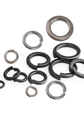 镀锌弹垫黑色弹簧垫圈镀镍弹簧垫片开口介子M2M3M4M5M6M8M10-M30