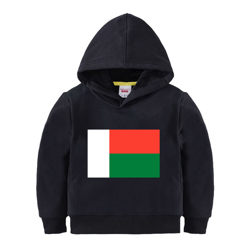 马达加斯加国旗卫衣服男童女孩中小学生校运动会亲子装连帽幼儿园