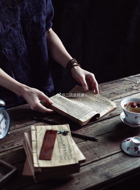作旧中式书 老旧古董书装饰书复古摄影中式道具【二店道具铺】