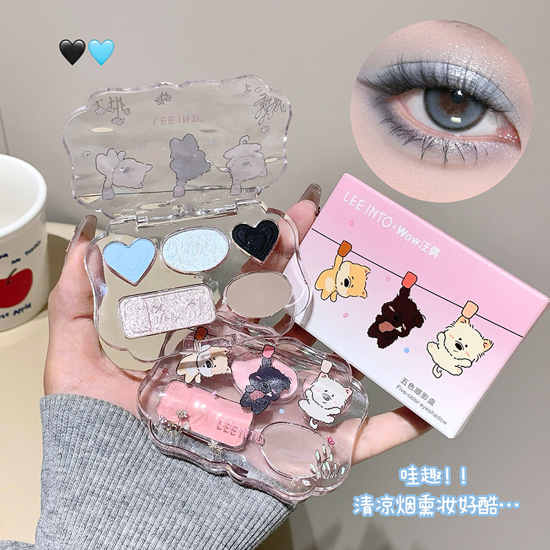 LEEINTO汪偶限定彩妆腮红眼影盘高光新手全套美妆综合盘美妆