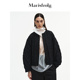黑色提花宽松廓形外套 Marisfrolg玛丝菲尔2025秋新款 进口面料