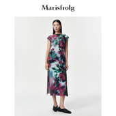 Marisfrolg玛丝菲尔2026春新款 棉感印花 艺术捏褶收腰连衣裙