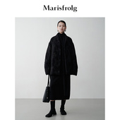 收腰羽绒服外套 Marisfrolg玛丝菲尔冬围裹式 时装 羽绒