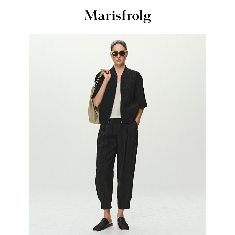 【精简衣橱】Marisfrolg玛丝菲尔夏款宽松夹克立裁上衣外套图片